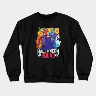 Halloween Monster Squad // Zombie, Witch, Vampire, Ghost, Werewolf, Frankenstein Crewneck Sweatshirt